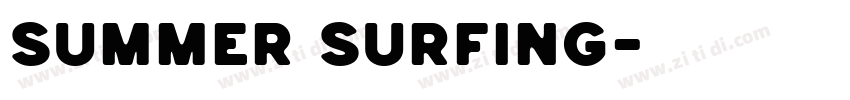 Summer Surfing字体转换